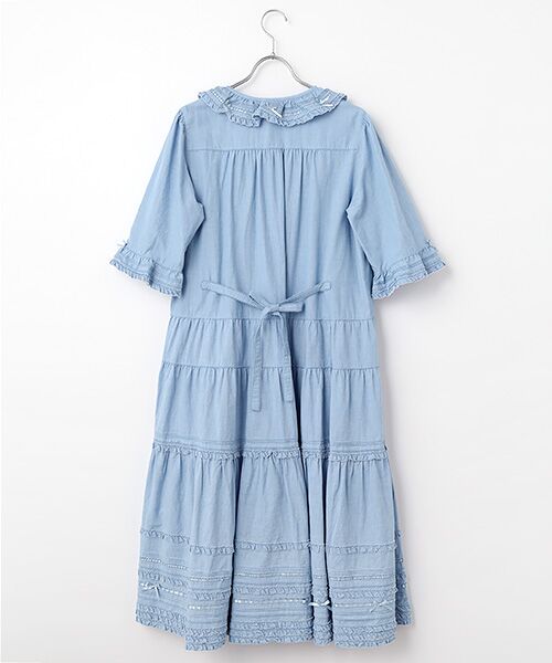 PINK HOUSE / ピンクハウス ロング・マキシ丈ワンピース | ミニリボンいっぱいティアードワンピース | 詳細6