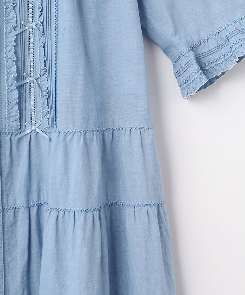 PINK HOUSE / ピンクハウス ロング・マキシ丈ワンピース | ミニリボンいっぱいティアードワンピース | 詳細8