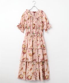 PINK HOUSE / ピンクハウス ロング・マキシ丈ワンピース | さくらんぼの日曜日プリントワンピース