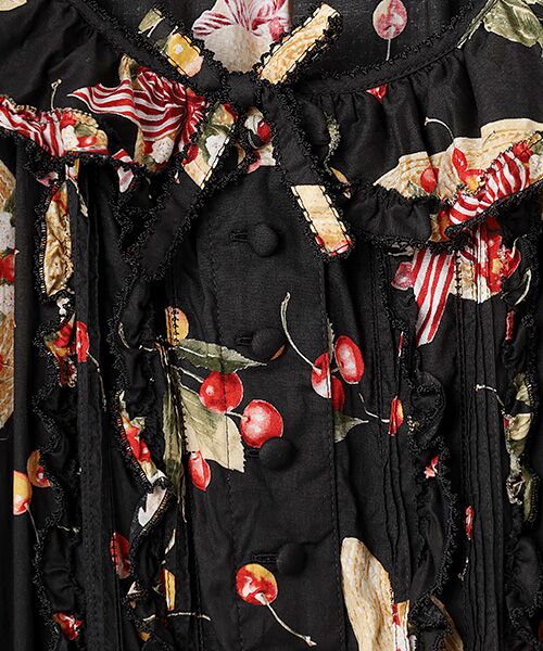 PINK HOUSE / ピンクハウス ロング・マキシ丈ワンピース | さくらんぼの日曜日プリントワンピース | 詳細1