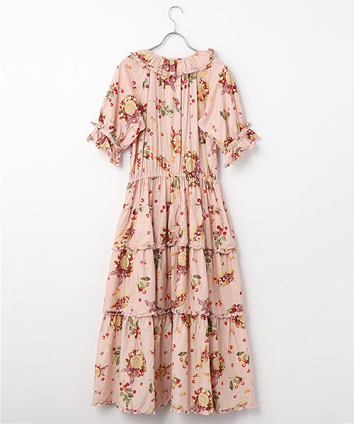 PINK HOUSE / ピンクハウス ロング・マキシ丈ワンピース | さくらんぼの日曜日プリントワンピース | 詳細4