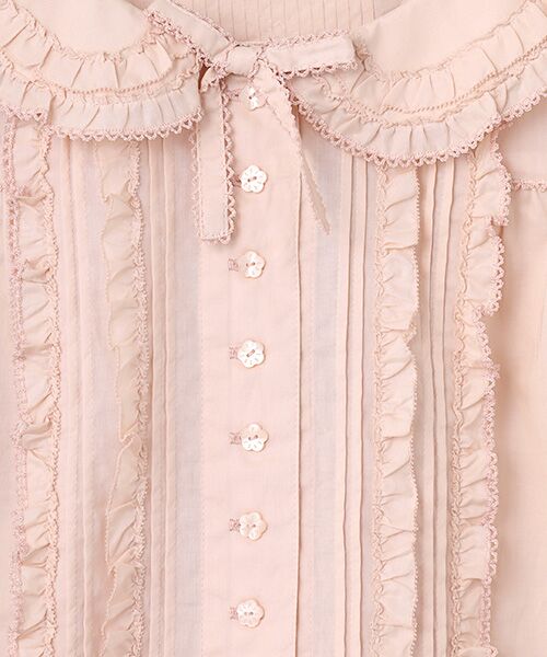 PINK HOUSE / ピンクハウス シャツ・ブラウス | 襟付きローンブラウス | 詳細6