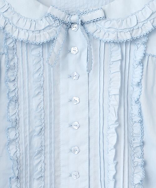 PINK HOUSE / ピンクハウス シャツ・ブラウス | 襟付きローンブラウス | 詳細7