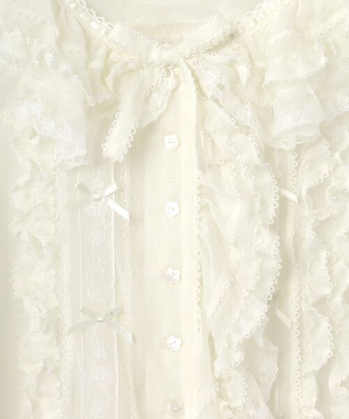 PINK HOUSE / ピンクハウス シャツ・ブラウス | ソフトチュールブラウス | 詳細2