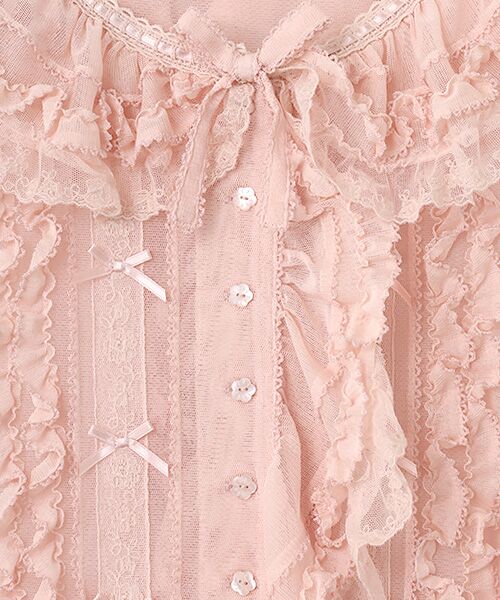 PINK HOUSE / ピンクハウス シャツ・ブラウス | ソフトチュールブラウス | 詳細6