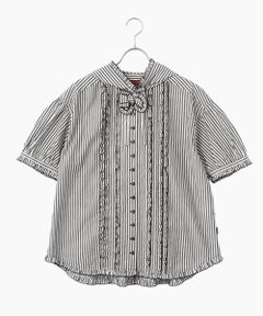 PINK HOUSE / ピンクハウス シャツ・ブラウス | ストライプフードブラウス