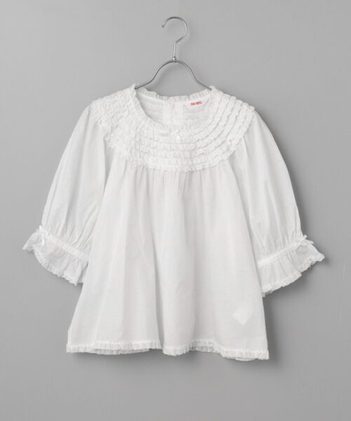 PINK HOUSE / ピンクハウス シャツ・ブラウス | フリル使いブラウス（シロ）