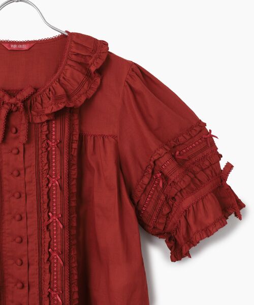 PINK HOUSE / ピンクハウス シャツ・ブラウス | フリル襟付きブラウス | 詳細4