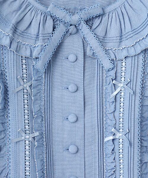 PINK HOUSE / ピンクハウス シャツ・ブラウス | フリル襟付きブラウス | 詳細9