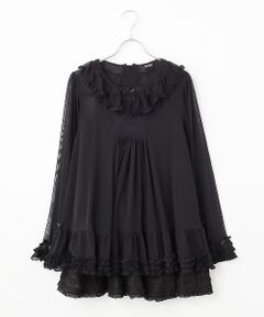 PINK HOUSE / ピンクハウス チュニック | ソフトチュールチュニックブラウス