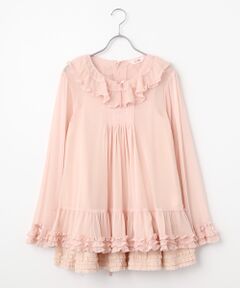 PINK HOUSE / ピンクハウス チュニック | ソフトチュールチュニックブラウス