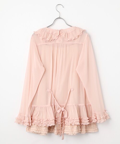 PINK HOUSE / ピンクハウス チュニック | ソフトチュールチュニックブラウス | 詳細5