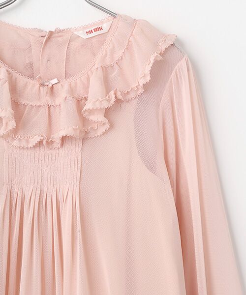 PINK HOUSE / ピンクハウス チュニック | ソフトチュールチュニックブラウス | 詳細6