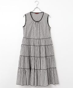 PINK HOUSE / ピンクハウス チュニック | ストライプノースリーブチュニックブラウス