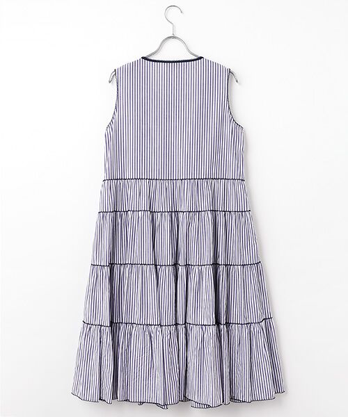 PINK HOUSE / ピンクハウス チュニック | ストライプノースリーブチュニックブラウス | 詳細4