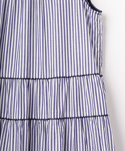 PINK HOUSE / ピンクハウス チュニック | ストライプノースリーブチュニックブラウス | 詳細6