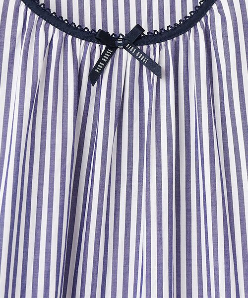 PINK HOUSE / ピンクハウス チュニック | ストライプノースリーブチュニックブラウス | 詳細8