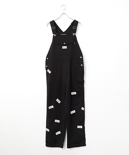 PINK HOUSE / ピンクハウス サロペット・オールインワン | ネームワッペンいっぱいオーバーオール（クロ）