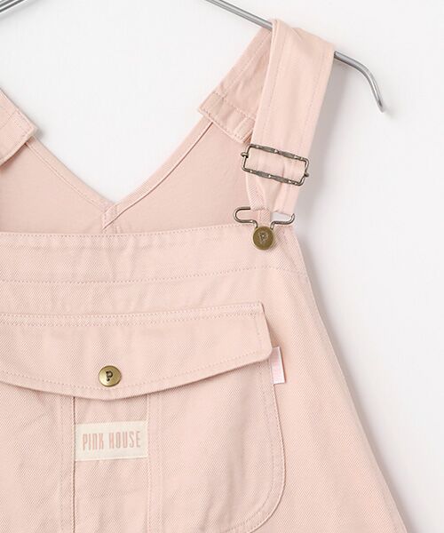 PINK HOUSE / ピンクハウス サロペット・オールインワン | ネームワッペンいっぱいオーバーオール | 詳細3