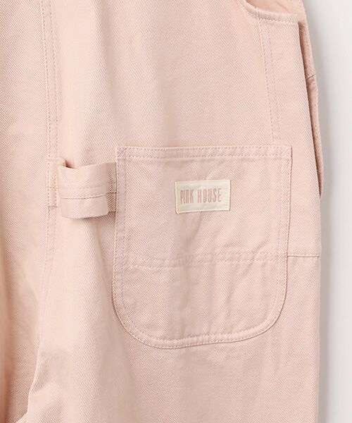 PINK HOUSE / ピンクハウス サロペット・オールインワン | ネームワッペンいっぱいオーバーオール | 詳細6