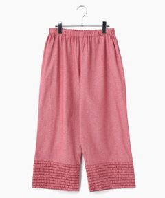 PINK HOUSE / ピンクハウス その他パンツ | 裾フリル使いダンガリーパンツ