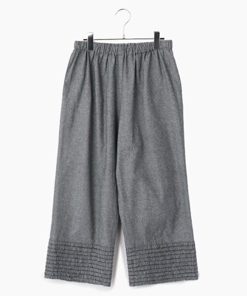 PINK HOUSE / ピンクハウス その他パンツ | 裾フリル使いダンガリーパンツ（クロ）