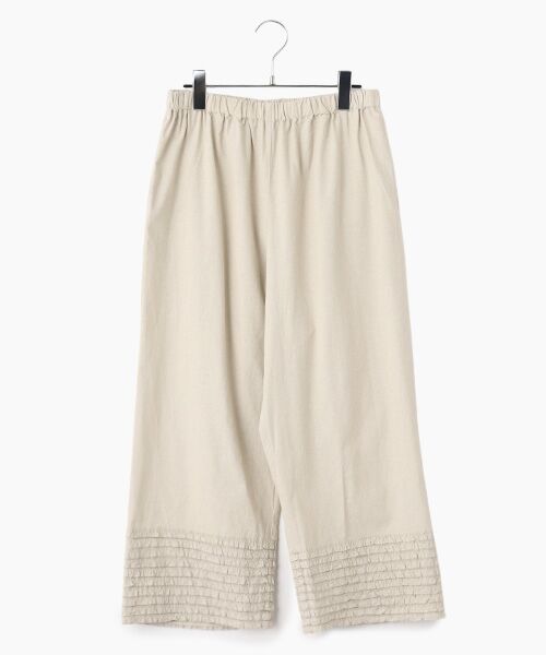 PINK HOUSE / ピンクハウス その他パンツ | 裾フリル使いダンガリーパンツ（ベージュ）