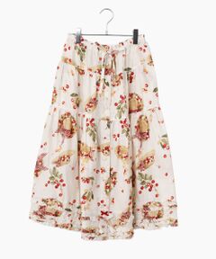 PINK HOUSE / ピンクハウス ロング・マキシ丈スカート | さくらんぼの日曜日プリントスカート