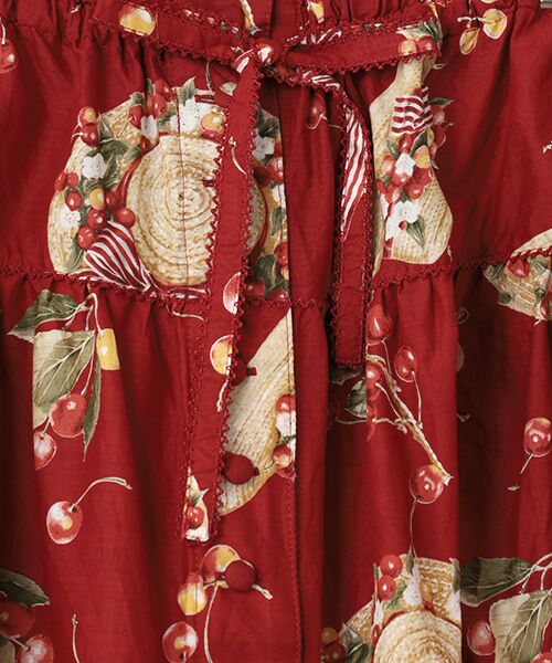 PINK HOUSE / ピンクハウス ロング・マキシ丈スカート | さくらんぼの日曜日プリントスカート | 詳細3