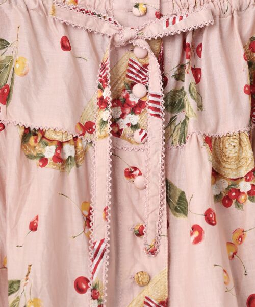 PINK HOUSE / ピンクハウス ロング・マキシ丈スカート | さくらんぼの日曜日プリントスカート | 詳細8