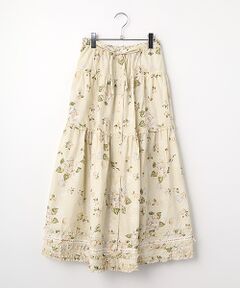 PINK HOUSE / ピンクハウス ロング・マキシ丈スカート | ポワン・ド・ローズプリントスカート