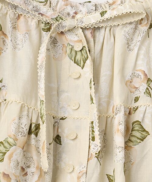 PINK HOUSE / ピンクハウス ロング・マキシ丈スカート | ポワン・ド・ローズプリントスカート | 詳細2