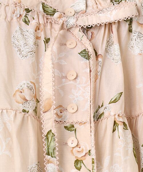 PINK HOUSE / ピンクハウス ロング・マキシ丈スカート | ポワン・ド・ローズプリントスカート | 詳細7