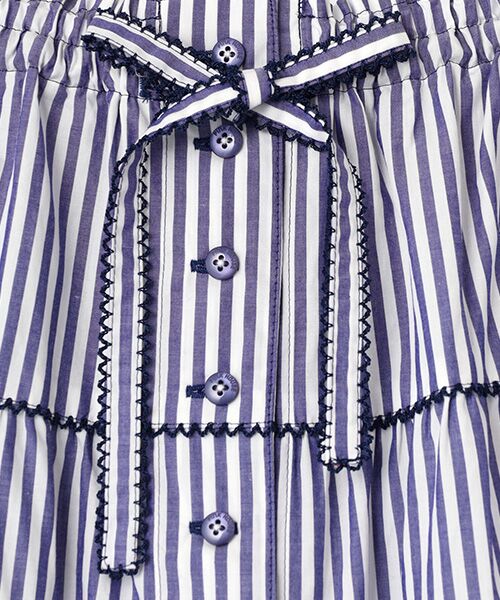 PINK HOUSE / ピンクハウス ロング・マキシ丈スカート | リボンいっぱいストライプスカート | 詳細8