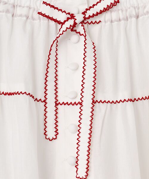 PINK HOUSE / ピンクハウス ロング・マキシ丈スカート | チェリーモチーフ使いフリルスカート | 詳細6