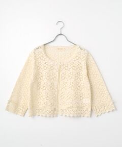 PINK HOUSE / ピンクハウス カーディガン・ボレロ | 小花刺繍レースカーディガン