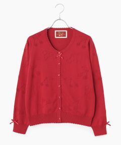 PINK HOUSE / ピンクハウス カーディガン・ボレロ | チェリー柄ニットカーディガン