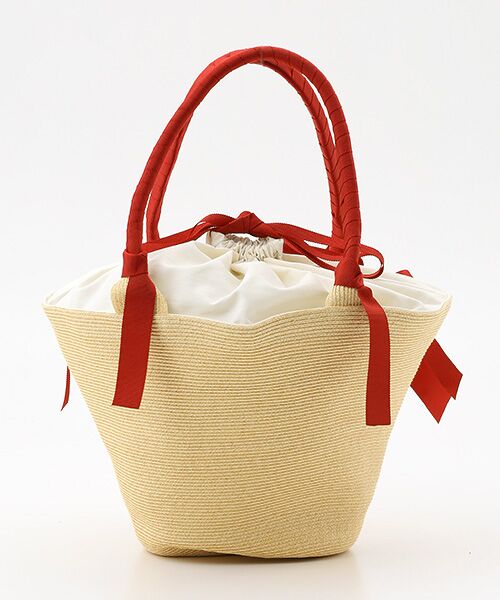 PINK HOUSE / ピンクハウス かごバック | リボンいっぱい麦わらかごバッグ | 詳細3