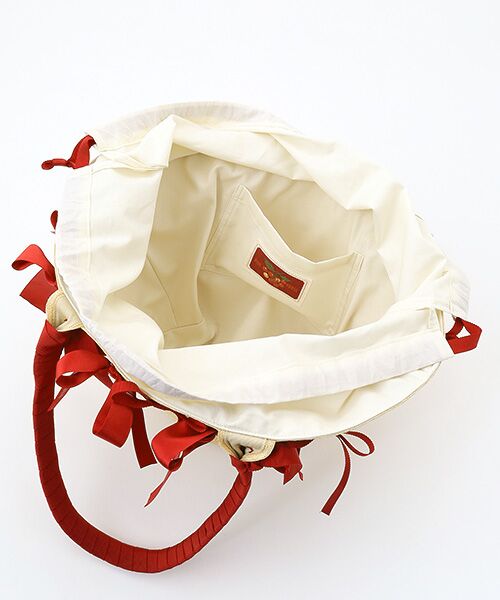 PINK HOUSE / ピンクハウス かごバック | リボンいっぱい麦わらかごバッグ | 詳細6