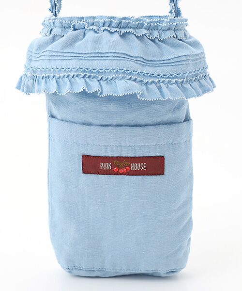 PINK HOUSE / ピンクハウス ショルダーバッグ | チェリーモチーフ付きフリルポシェット | 詳細4