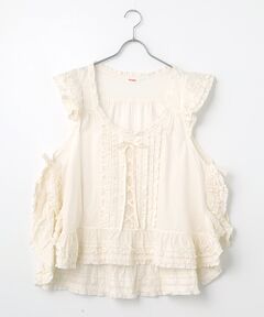 PINK HOUSE / ピンクハウス その他トップス | レースアップ使いタブリエ