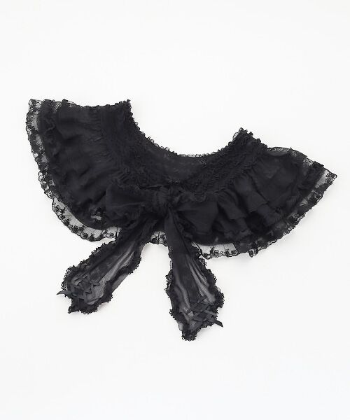 PINK HOUSE / ピンクハウス マフラー・ショール・スヌード・ストール | ソフトチュールショール（クロ）