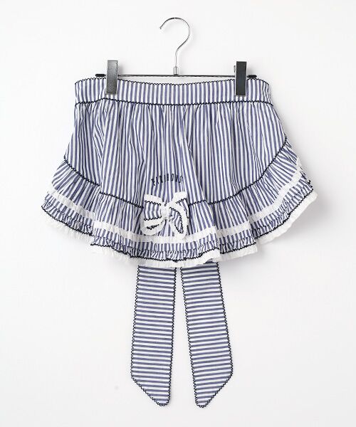 PINK HOUSE / ピンクハウス その他雑貨 | ローンフリル使いストライプエプロン（ネイビー）