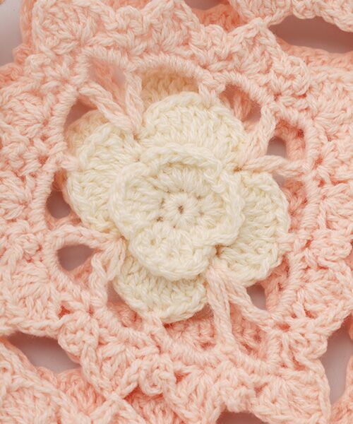 PINK HOUSE / ピンクハウス バンダナ・スカーフ | フラワークロシェバブーシュカ | 詳細3