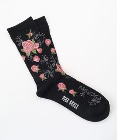 PINK HOUSE / ピンクハウス ソックス | ポワン・ド・ローズ柄ソックス