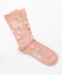 PINK HOUSE / ピンクハウス ソックス | ポワン・ド・ローズ柄ソックス