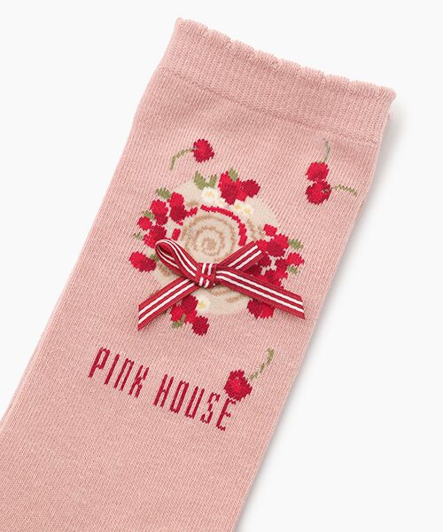 PINK HOUSE / ピンクハウス ソックス | さくらんぼの日曜日モチーフソックス | 詳細1
