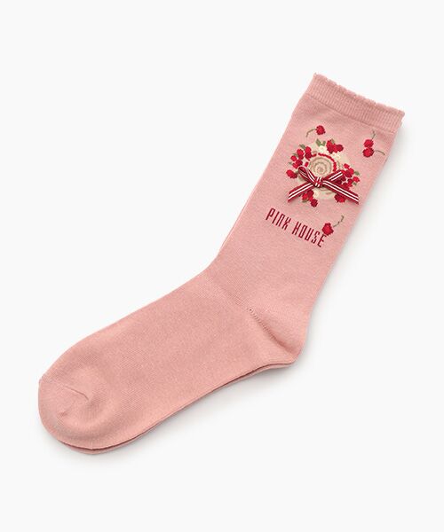 PINK HOUSE / ピンクハウス ソックス | さくらんぼの日曜日モチーフソックス（ピンク）