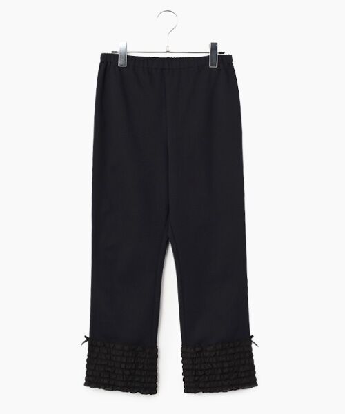 PINK HOUSE / ピンクハウス レギンス・スパッツ | 裾ローンフリル使いレギンス（クロ）