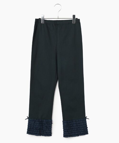 PINK HOUSE / ピンクハウス レギンス・スパッツ | 裾ローンフリル使いレギンス（ネイビー）